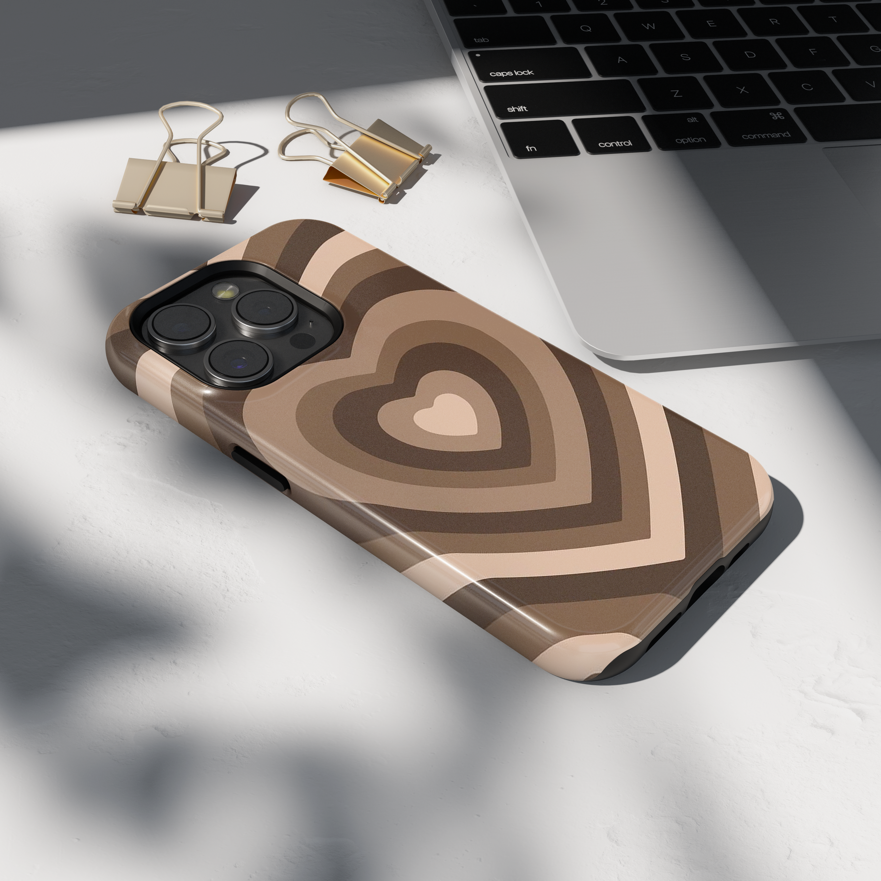 Tokok iPhone - BROWN HEARTS