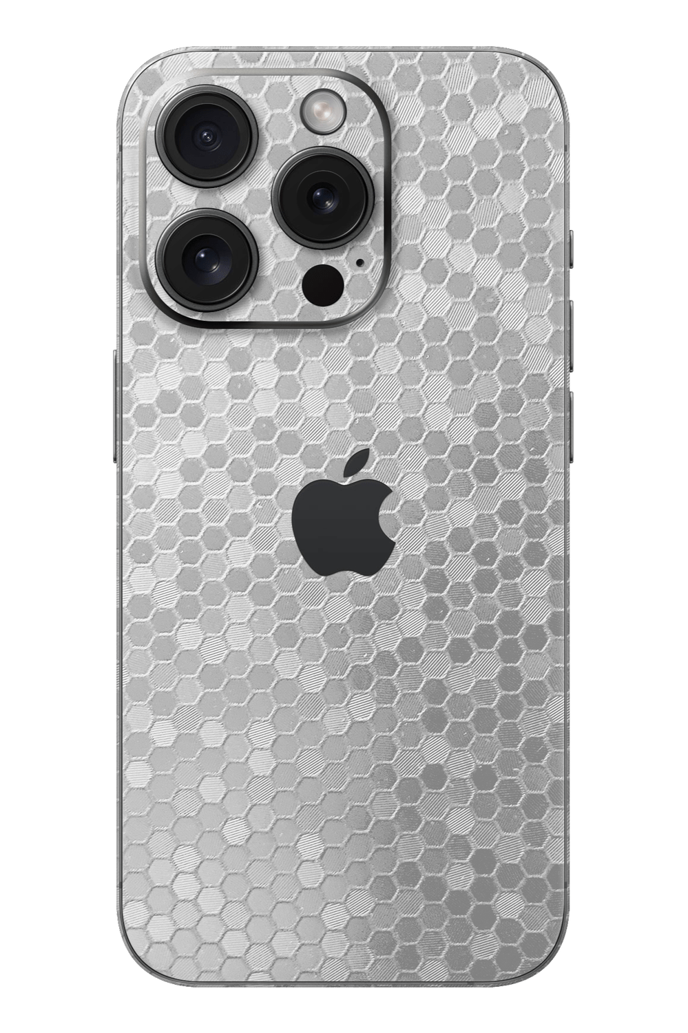 Skin iPhone - Ezüst Méhsejt 3D