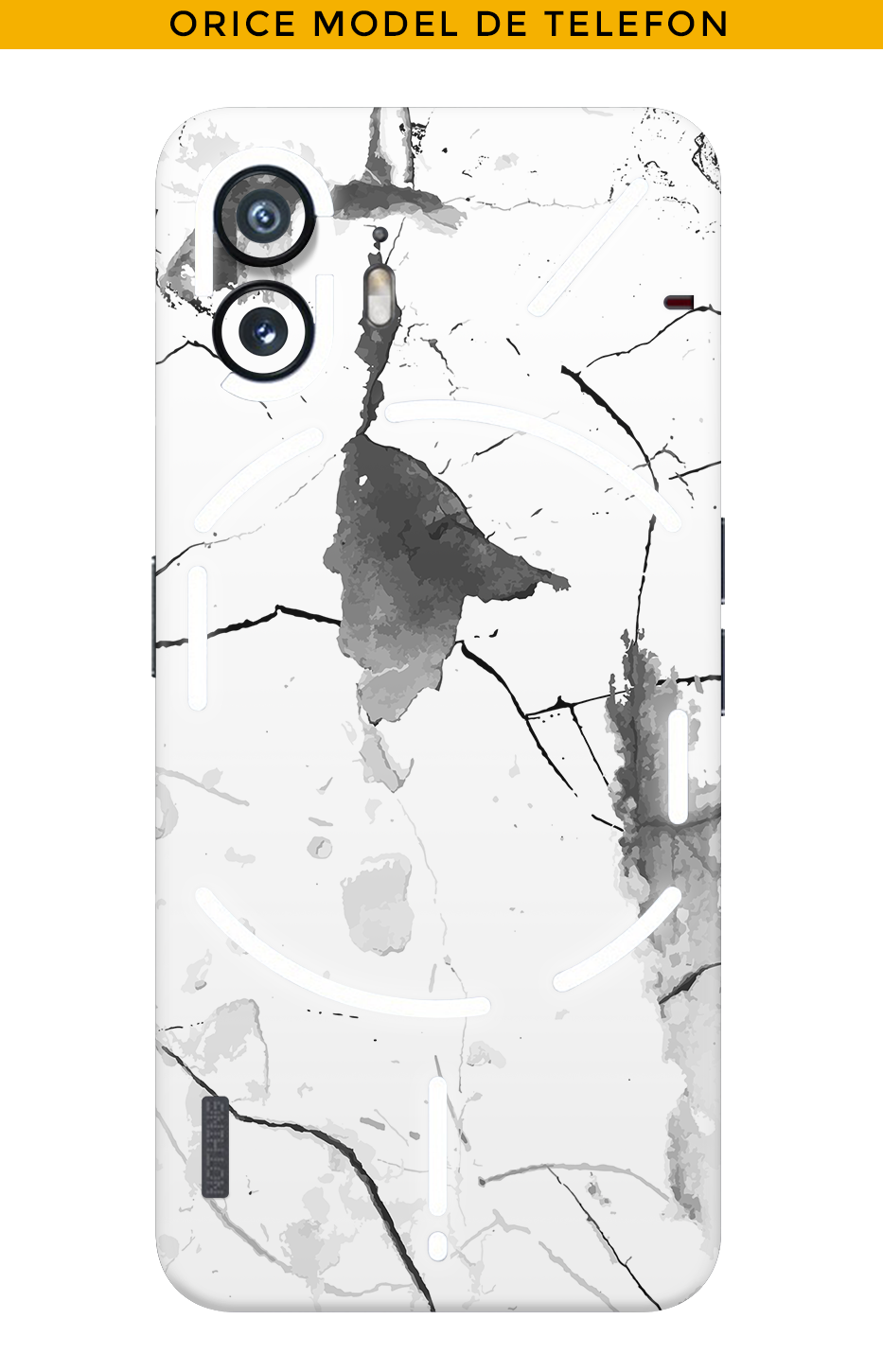 Skin BÁRMELY TELEFON - Fehér Márvány