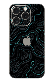 Skin iPhone - Kék Damasz