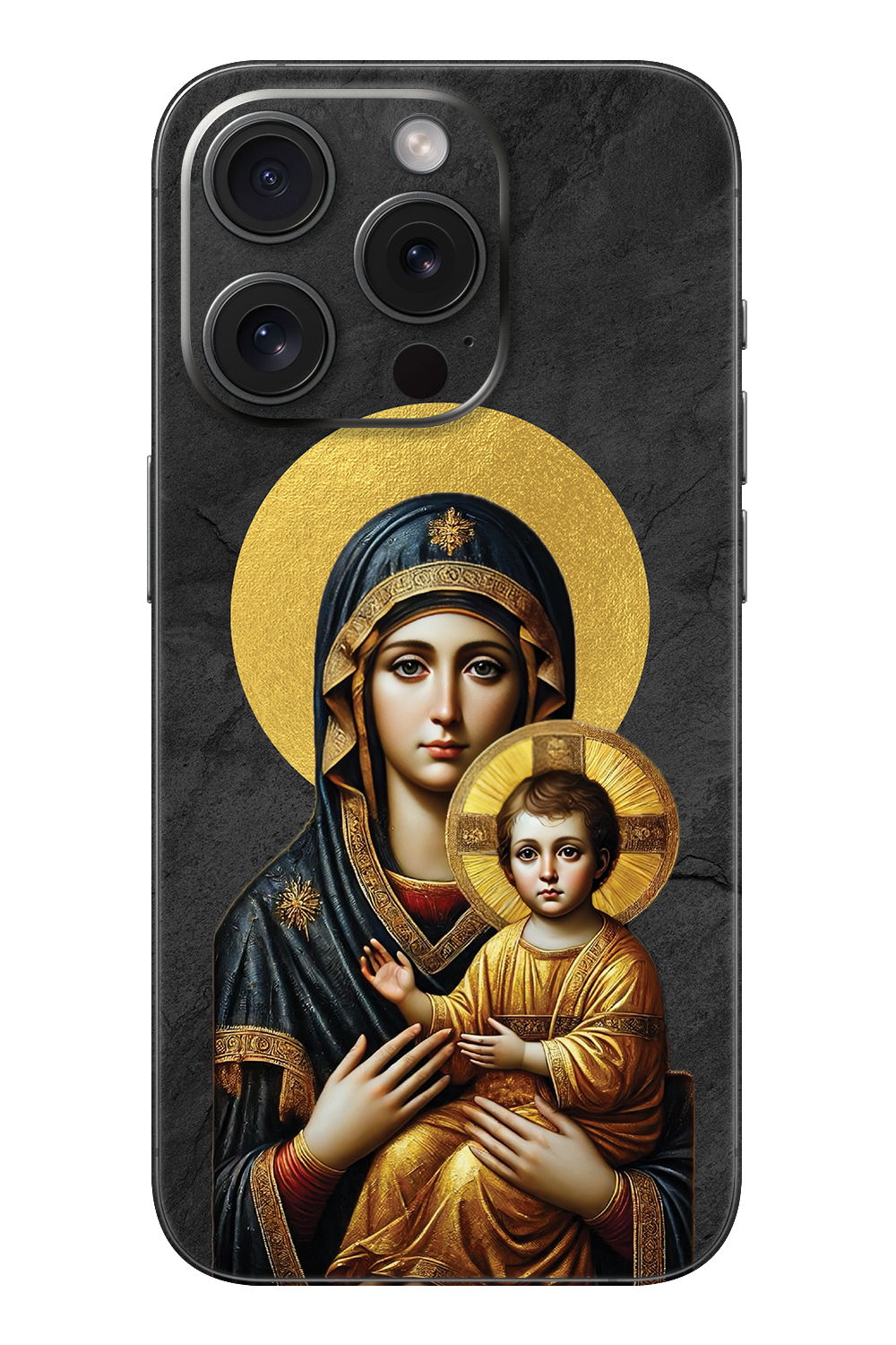 Skin iPhone - SZŰZ MÁRIA 22k arannyal