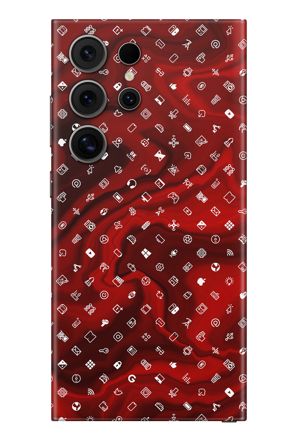 Skin Samsung - Piros ikonok