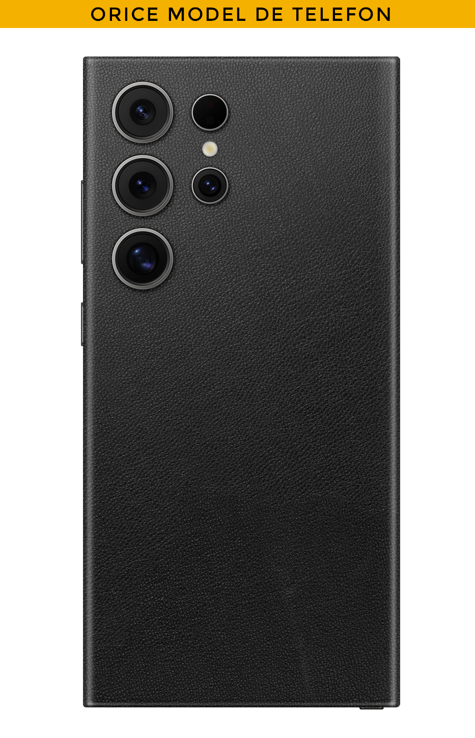 Skin BÁRMILYEN TELEFON - Fekete BŐR megjelenés