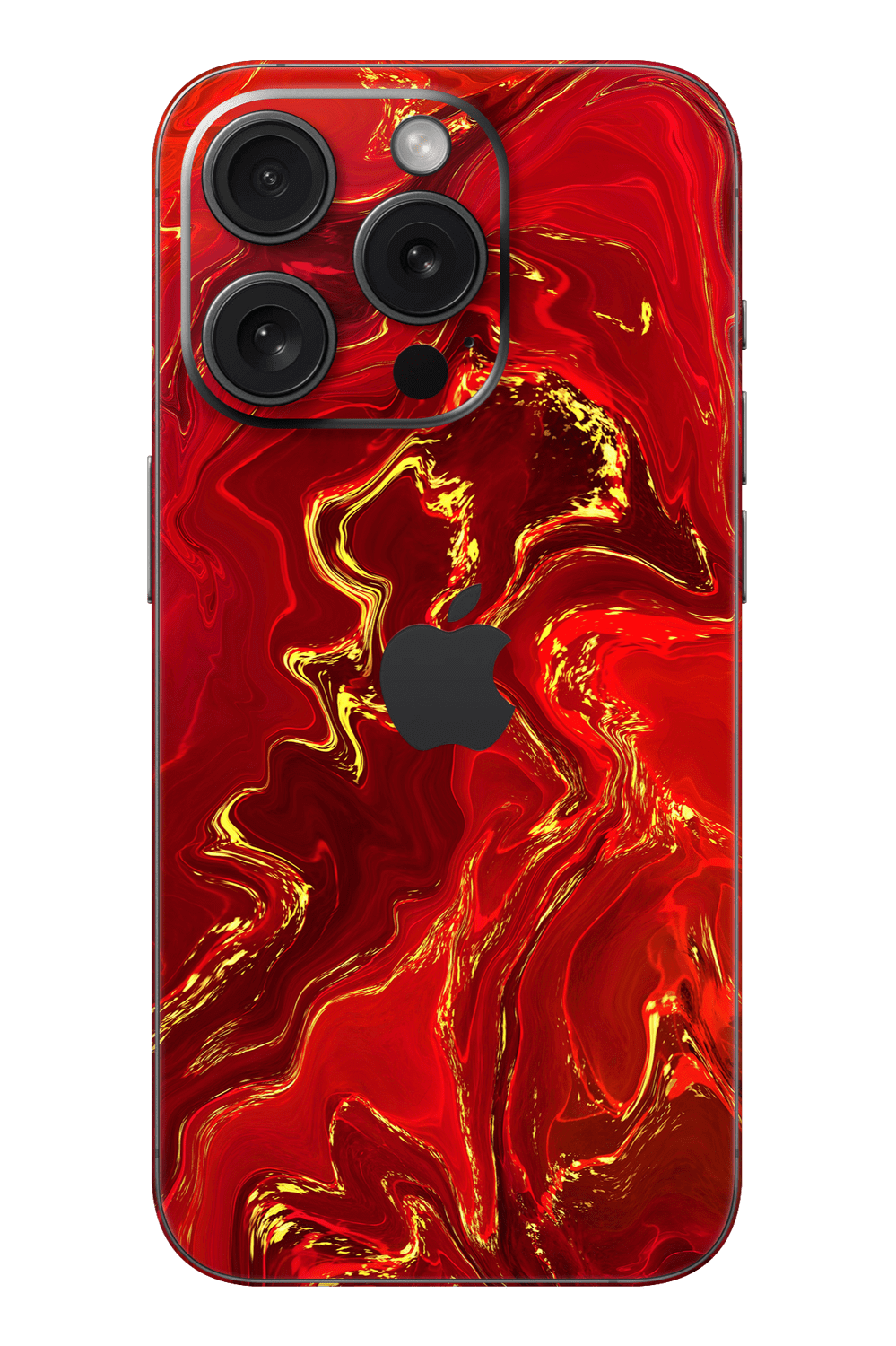 Skin iPhone - Red Gold Marble