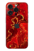 Skin iPhone - Red Gold Marble