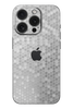 Skin iPhone - ezüst méhsejt 3D