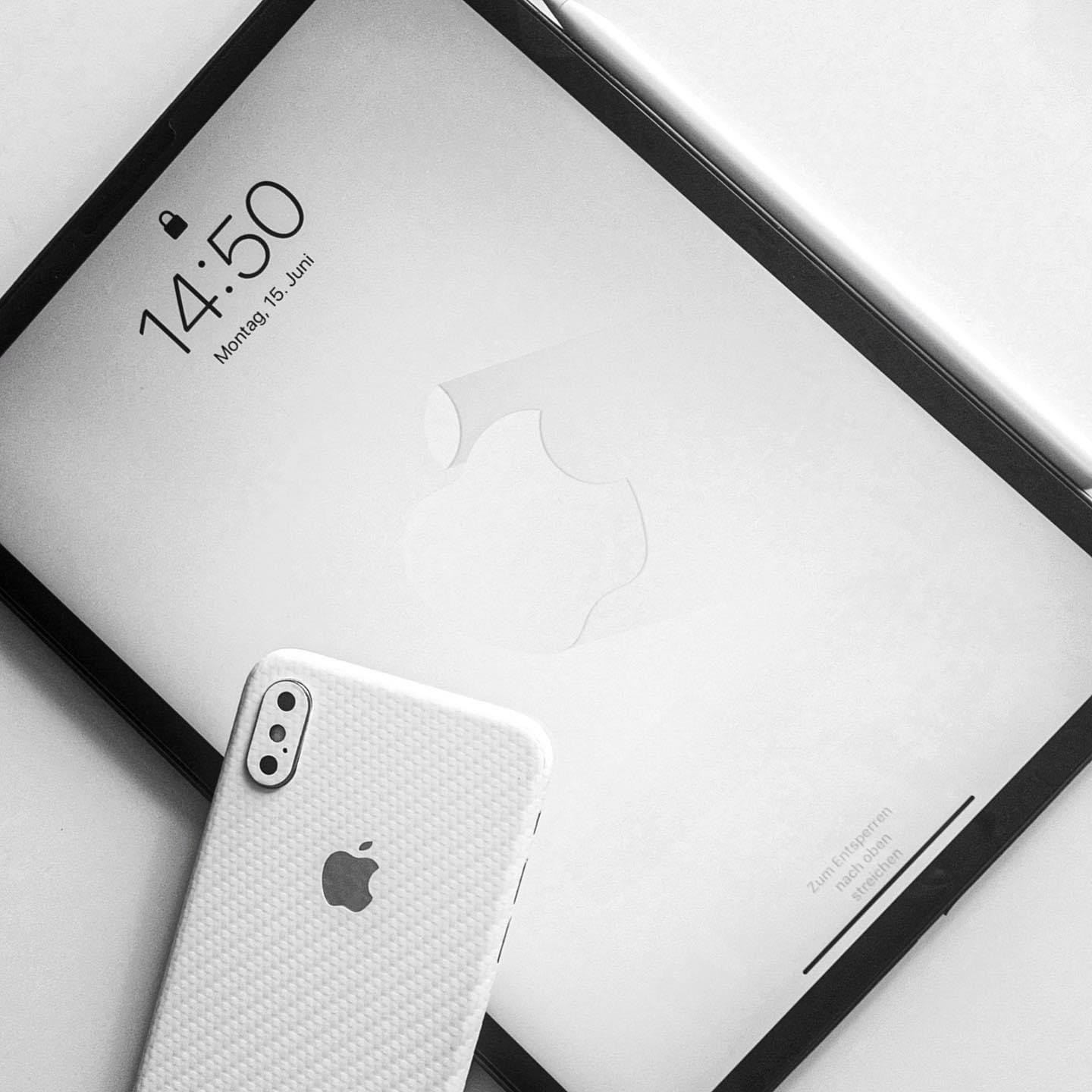 Iphone Skin - Skin IPhone - Carbon Alb 3D